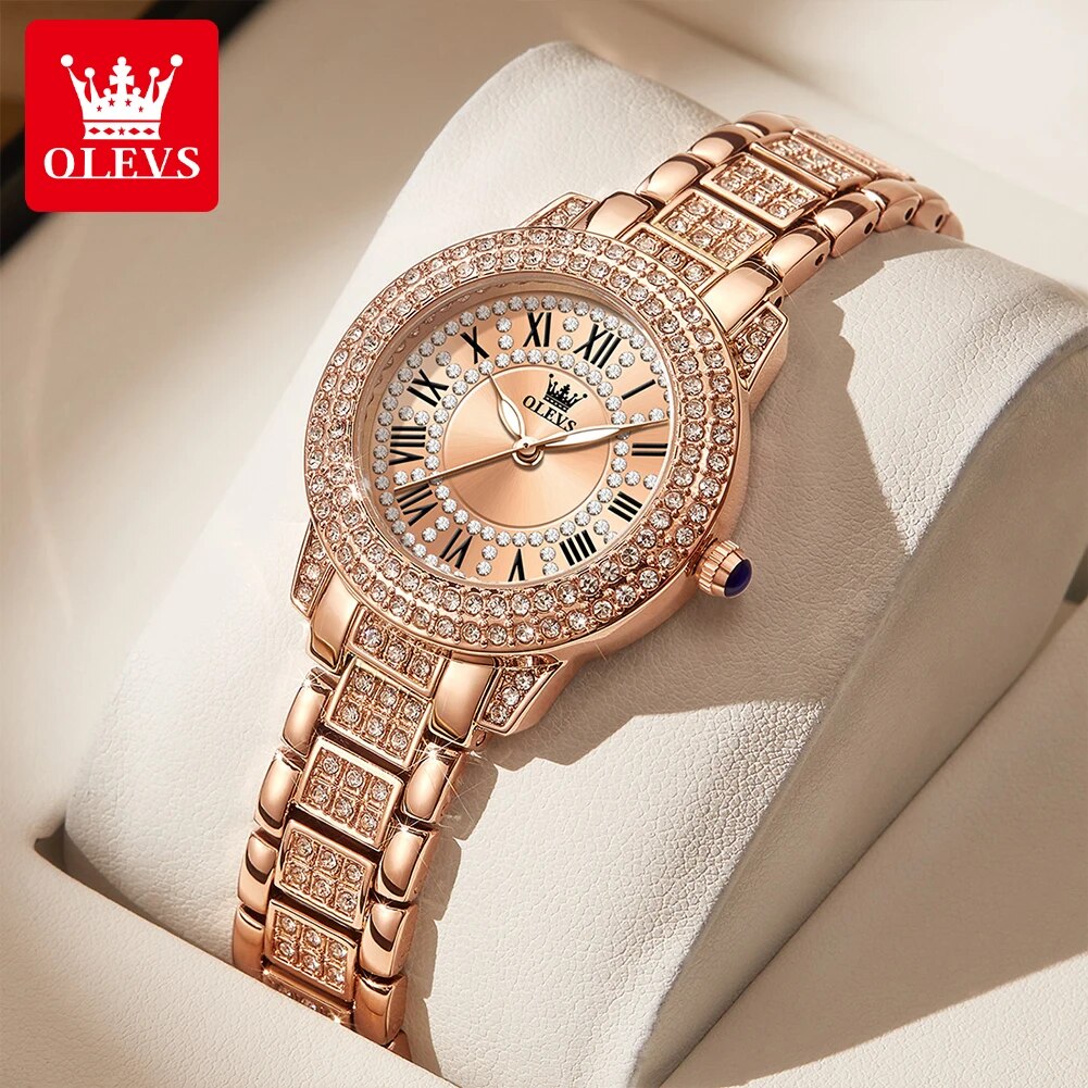 Lux Watch - OLEVS 9943 Luxury All Diamond Original