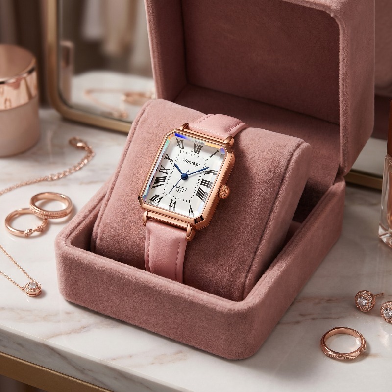 Quiet Luxury Watch - Fashion Rectangle Quartz Watches for Women