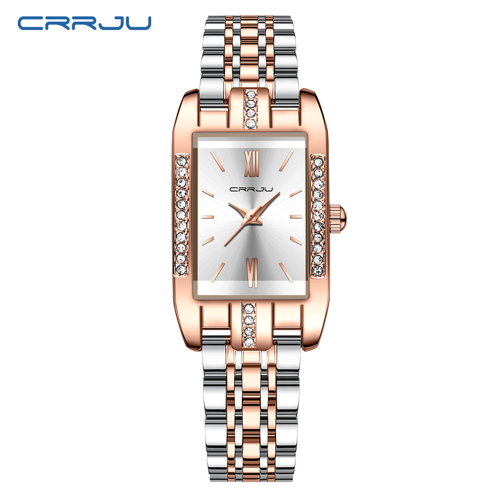 Luxury Watch Women - CRRJU Luxury Square Watch for Woman