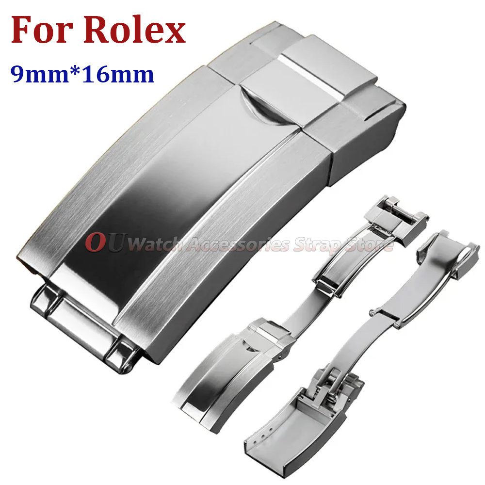 Luxury Watch Online - 9mmx16mm Stainless Steel Deployment Clasp for