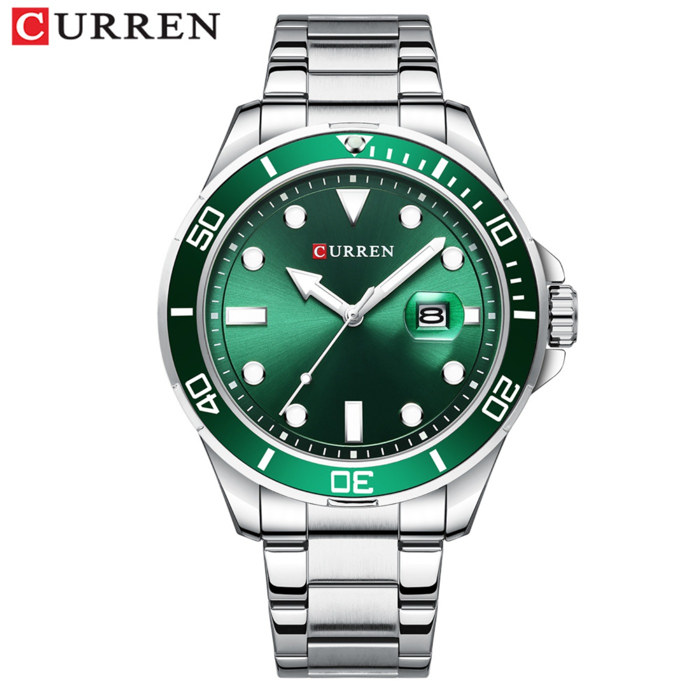 CURREN New Green Water Ghost S - Luxury Quartz Watch Brands ulasan dan harga
