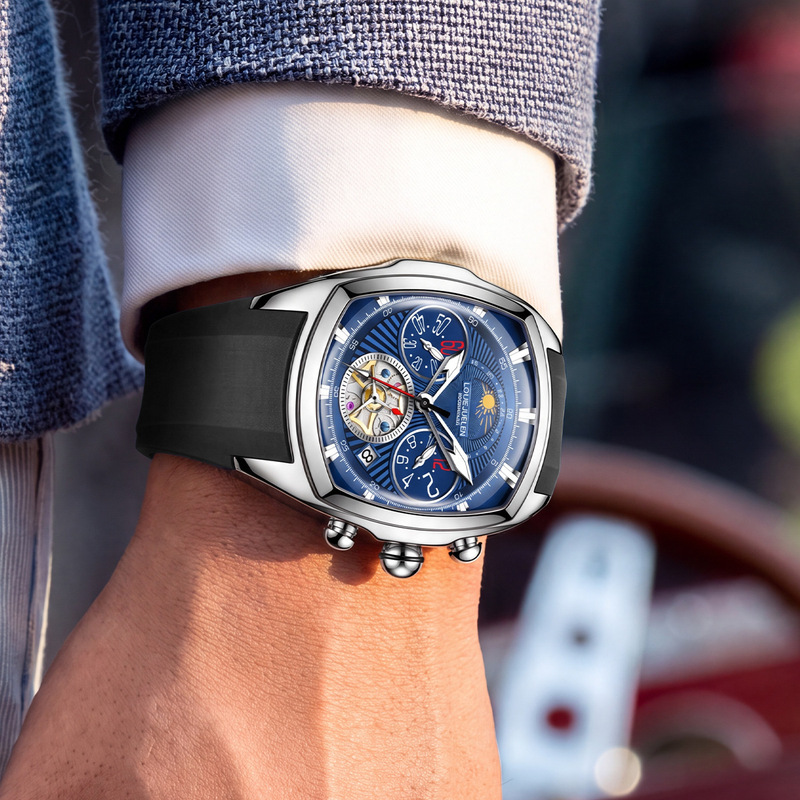 Men's Luxury Quartz Watch with - Tourbillon Movement Watch ulasan dan harga