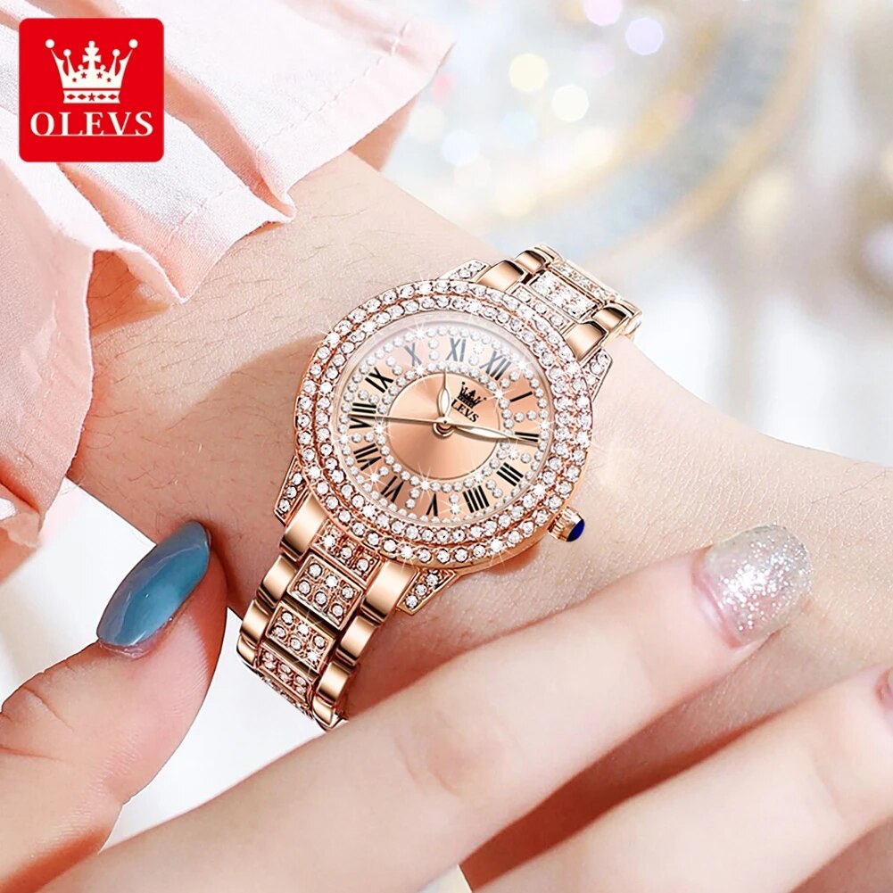 OLEVS 9943 Luxury All Diamond  - Lux Watch ulasan dan harga