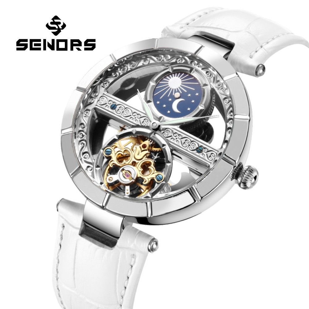 Luxury Women's Waterproof Skel - Luxury Watch Moon Phase ulasan dan harga
