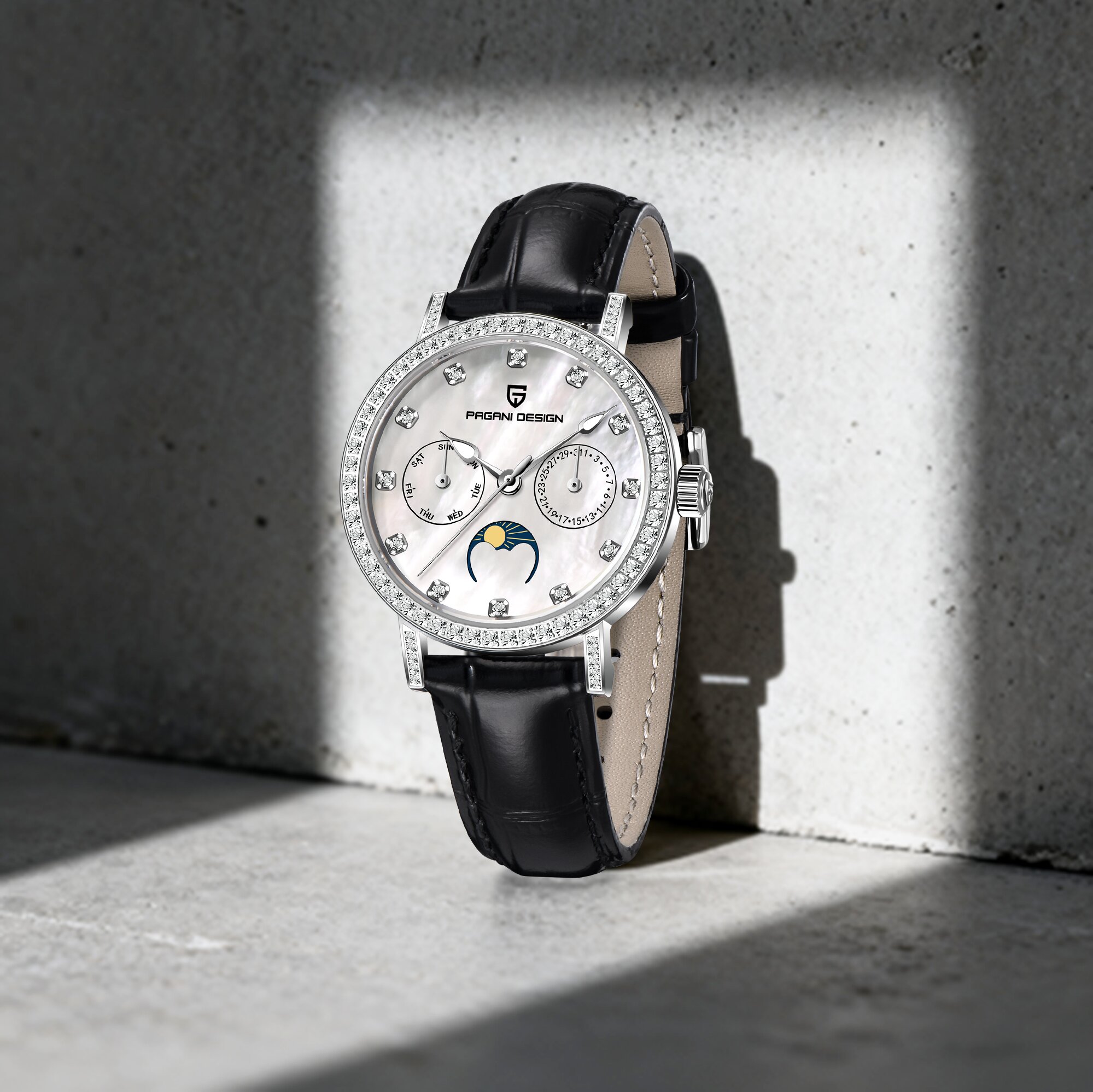 PAGANI DESIGN Elite Luxury Lad - Luxury Watch Moon Phase ulasan dan harga