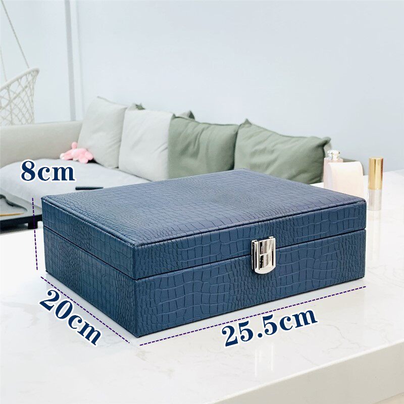 Portable Jewelry Box Leather L - Luxury Watch E Jewellery ulasan dan harga