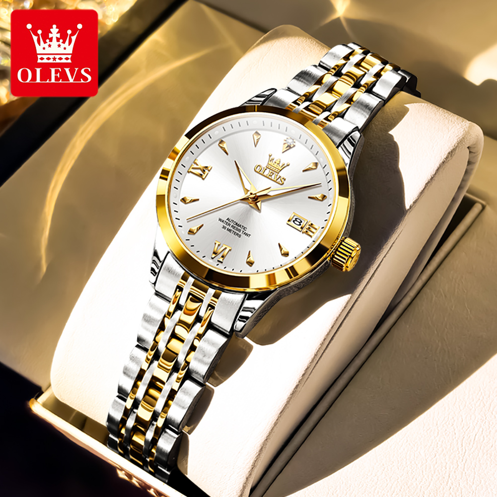 OLEVS 9956 Womens Watch Luxury - Luxury Watch Moon Phase ulasan dan harga