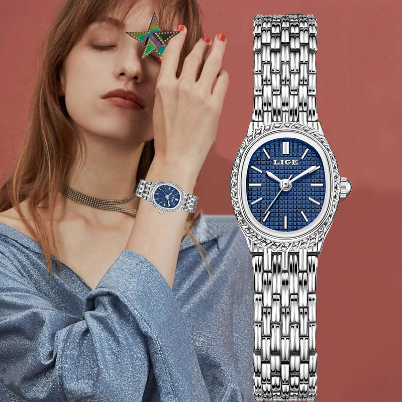 LIGE Fashion Luxury Quartz Wom - Luxury Watch Women ulasan dan harga