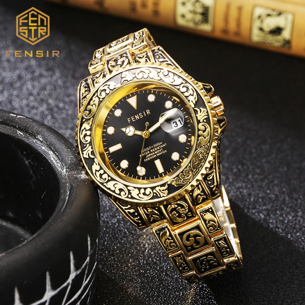Vintage Embossed Men's Quartz  - Luxury Watch And Price ulasan dan harga