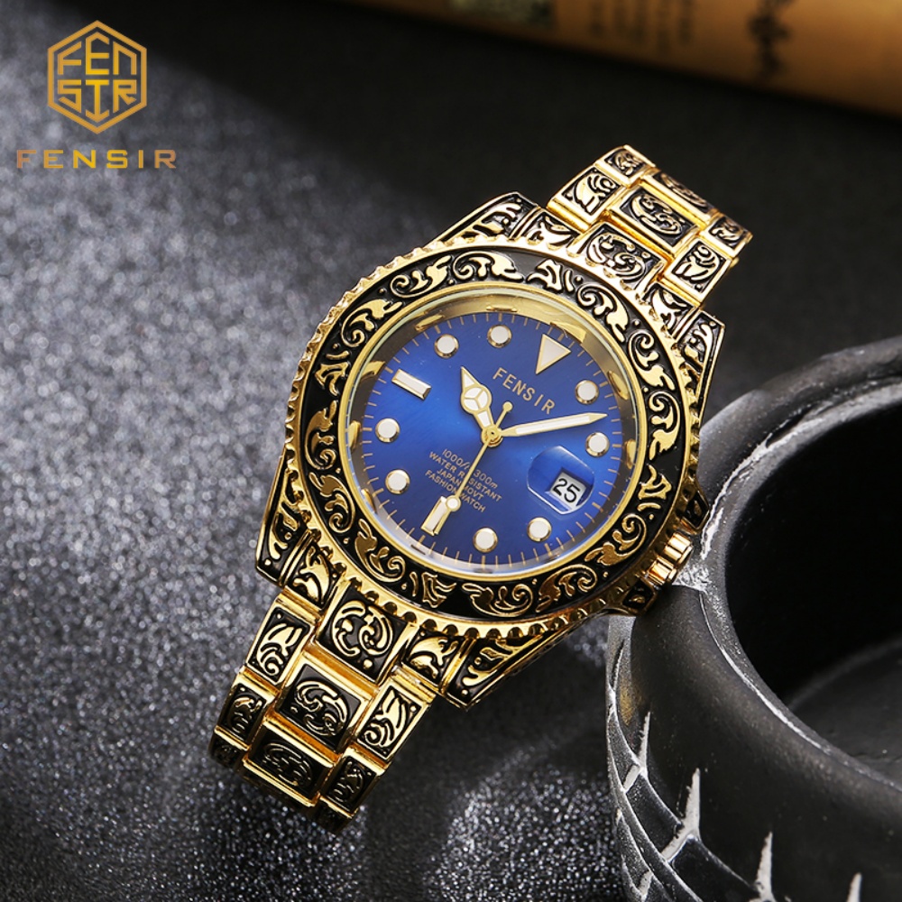 Vintage Embossed Men's Quartz  - Luxury Watch And Price ulasan dan harga
