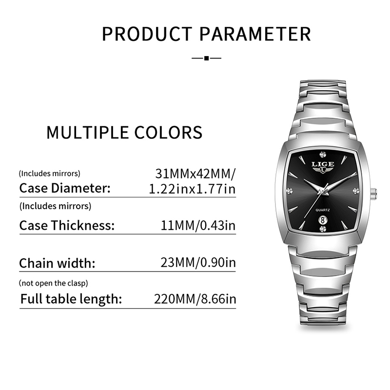 LIGE Watch women Business Luxu - Luxury Watch Women ulasan dan harga
