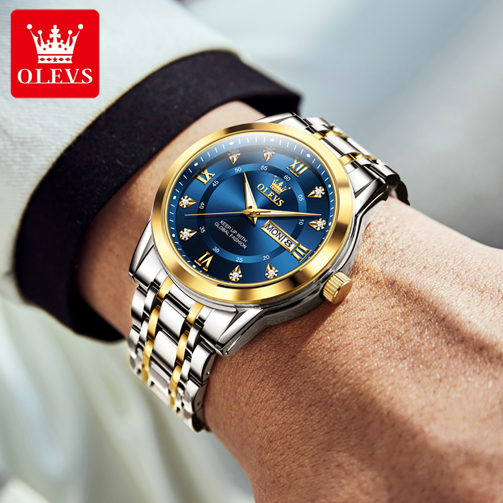 OLEVS Brand Fashion men's watc - Luxury Quartz Watch Brands ulasan dan harga