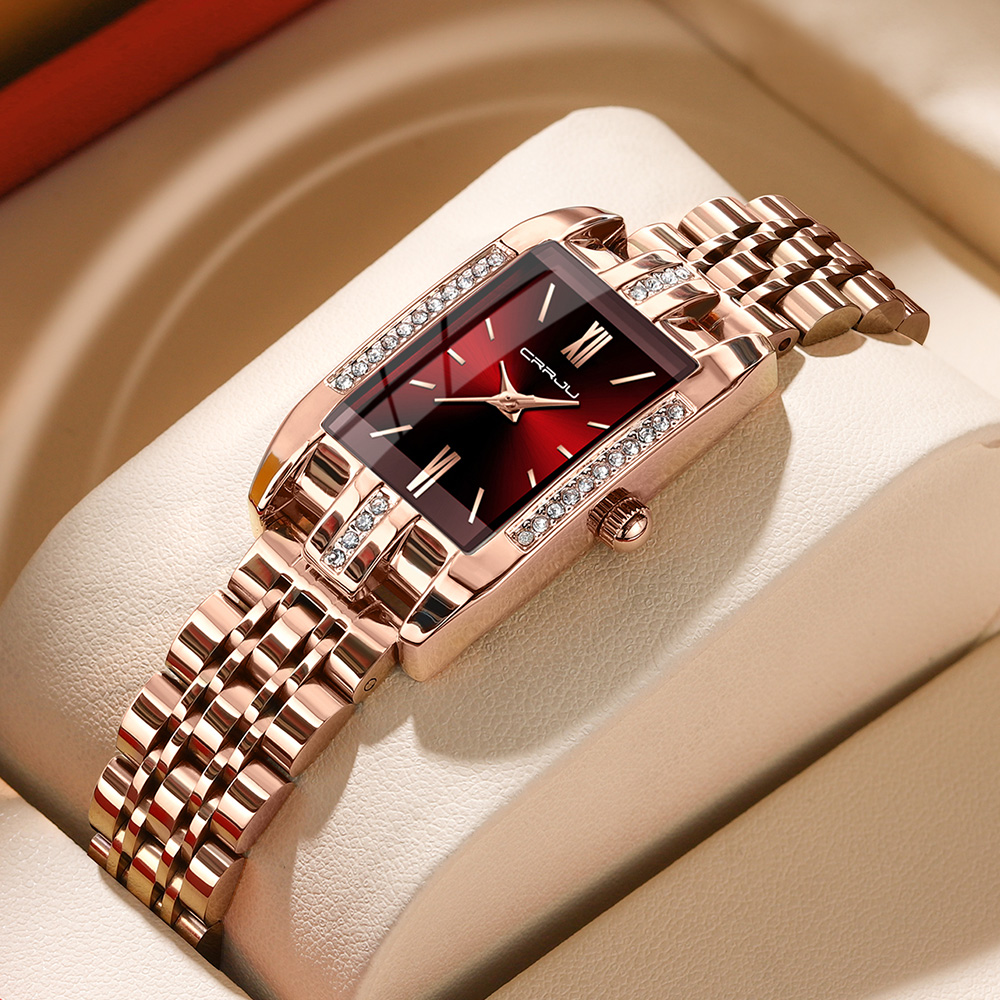 CRRJU Luxury Square Watch for  - Luxury Watch Women ulasan dan harga