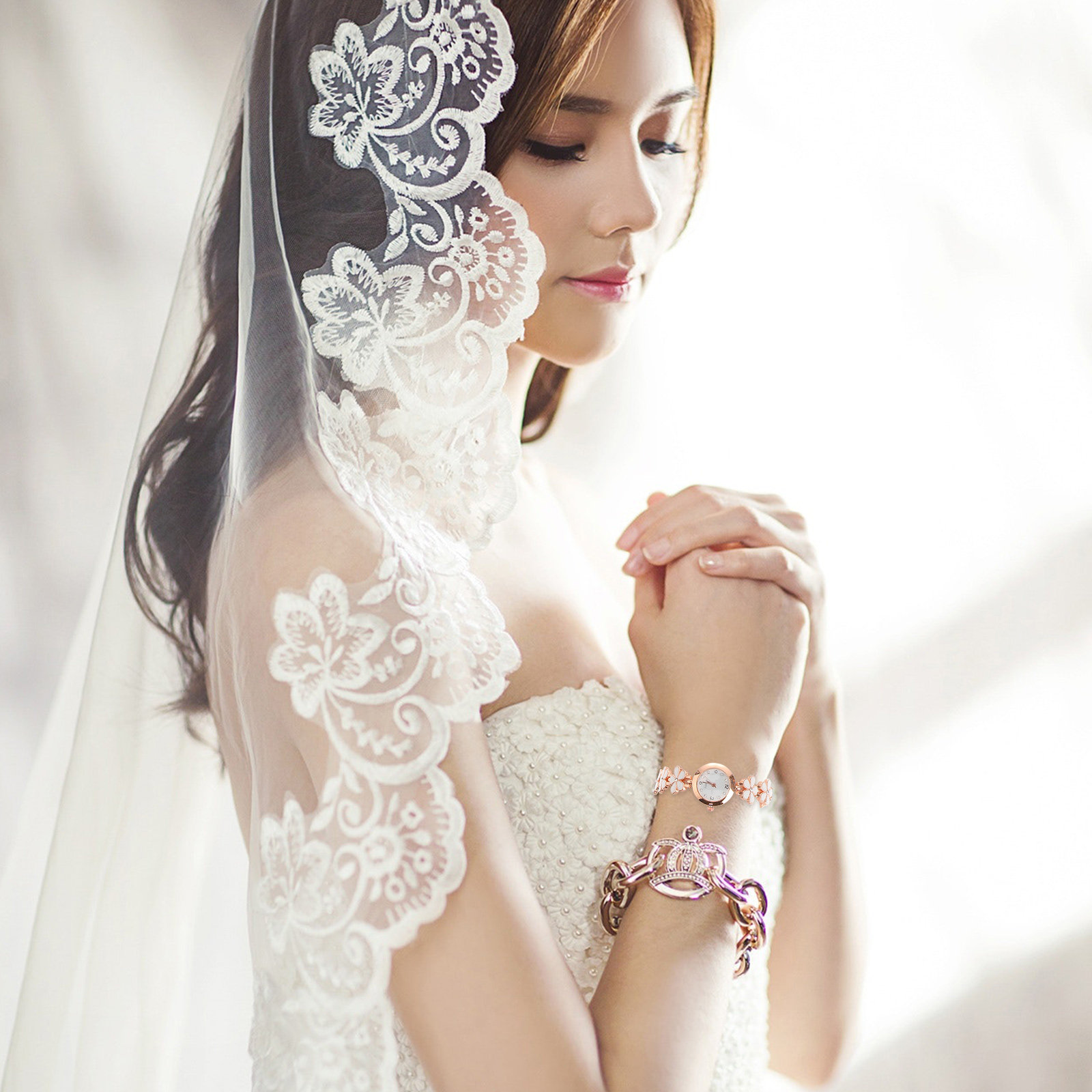 Elegant Crystal Quartz Bracele - Luxury Watch Women ulasan dan harga