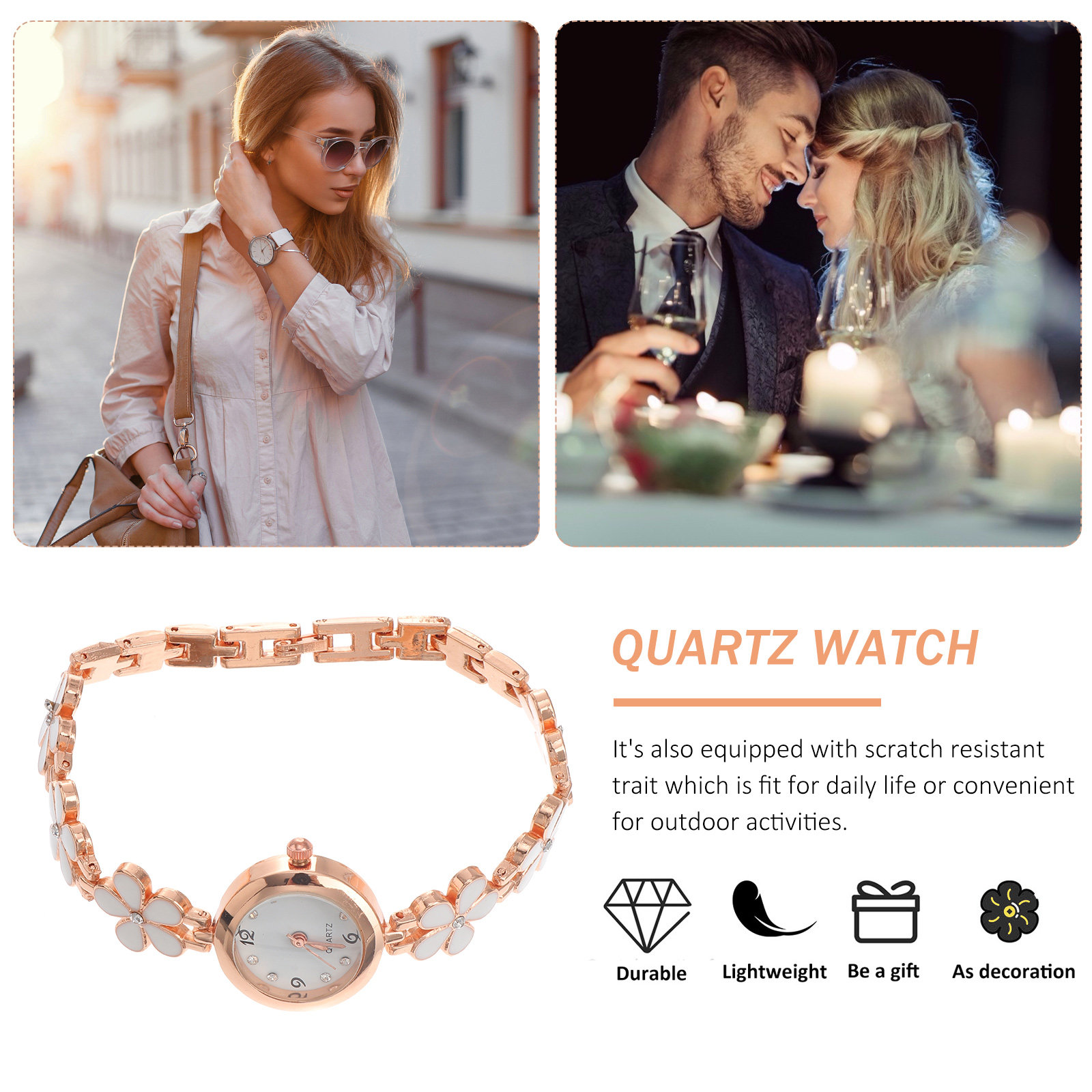 Elegant Crystal Quartz Bracele - Luxury Watch Women ulasan dan harga
