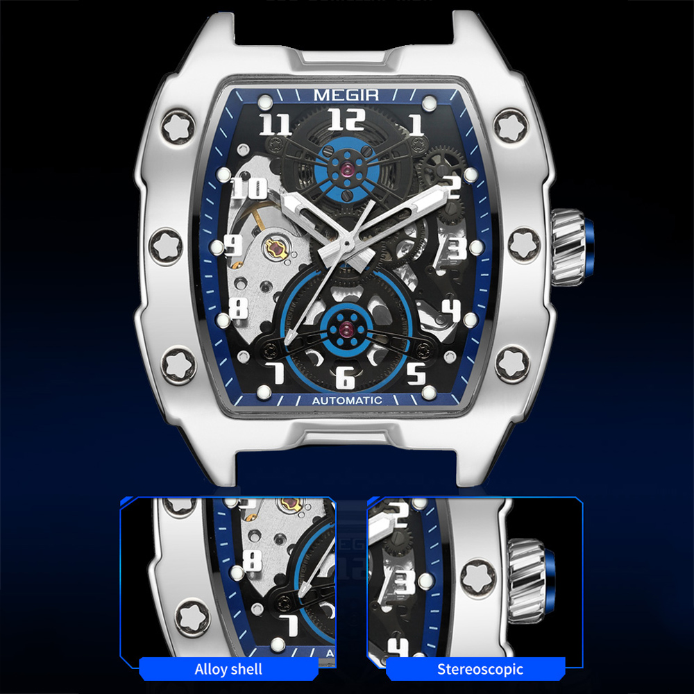 MEGIR Fashion Sport Alloy Case - Tourbillon Movement Watch ulasan dan harga