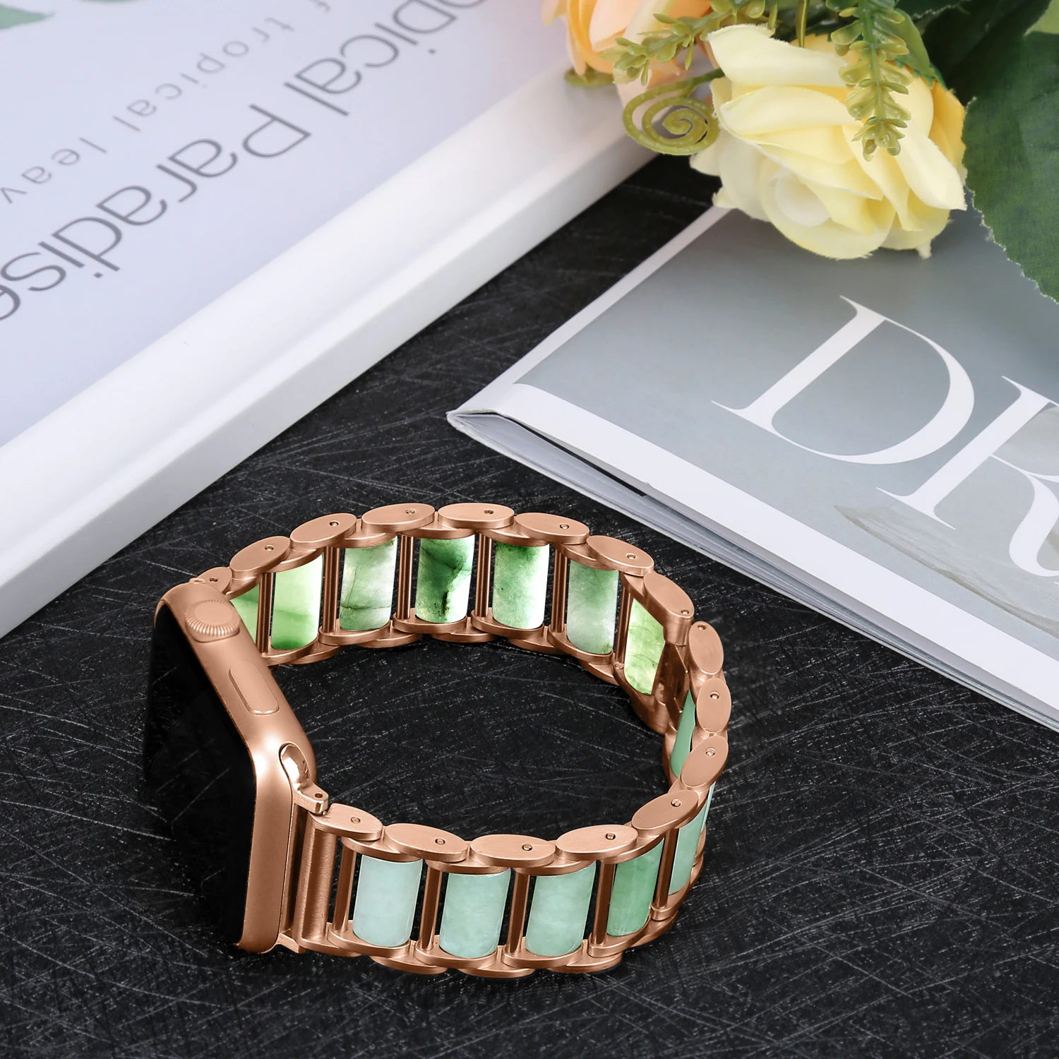 Emerald Jewellery+Metal Strap  - Luxury Watch E Jewellery ulasan dan harga
