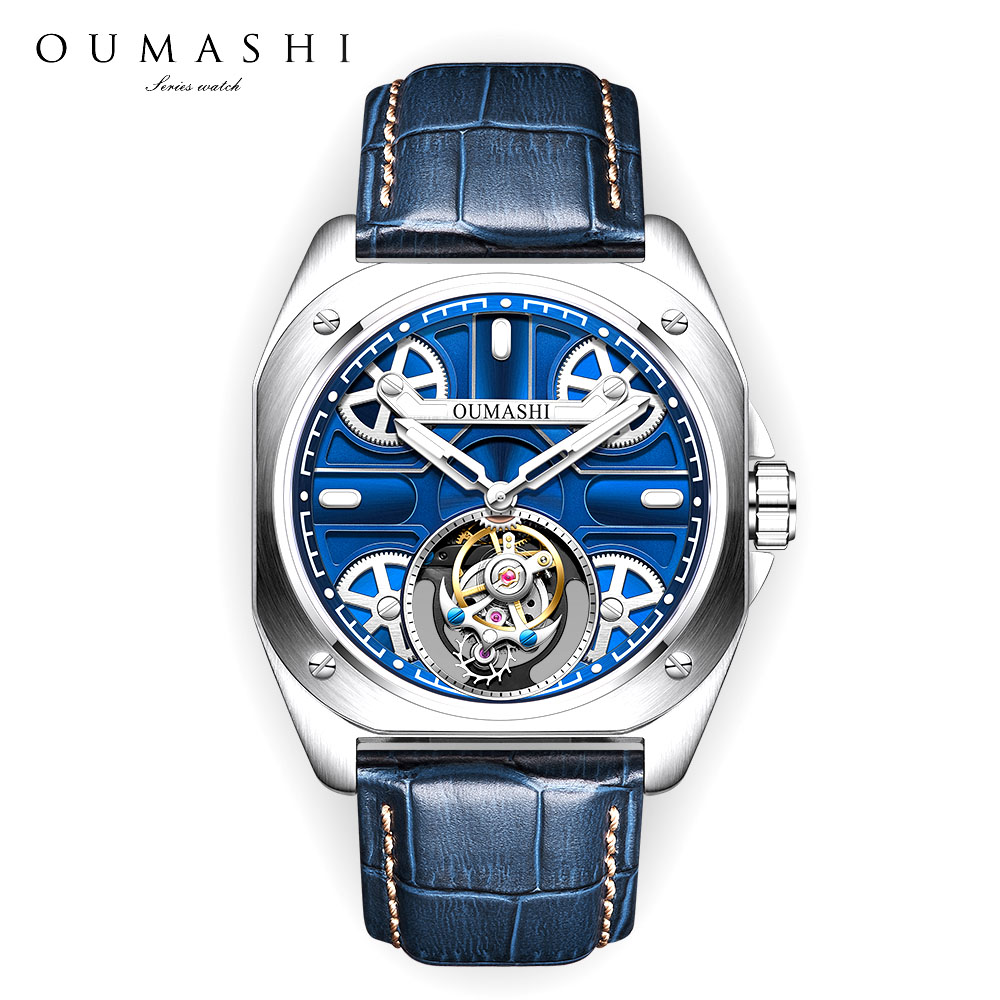 41mm Luxury men's watch Tourbi - Tourbillon Movement Watch ulasan dan harga