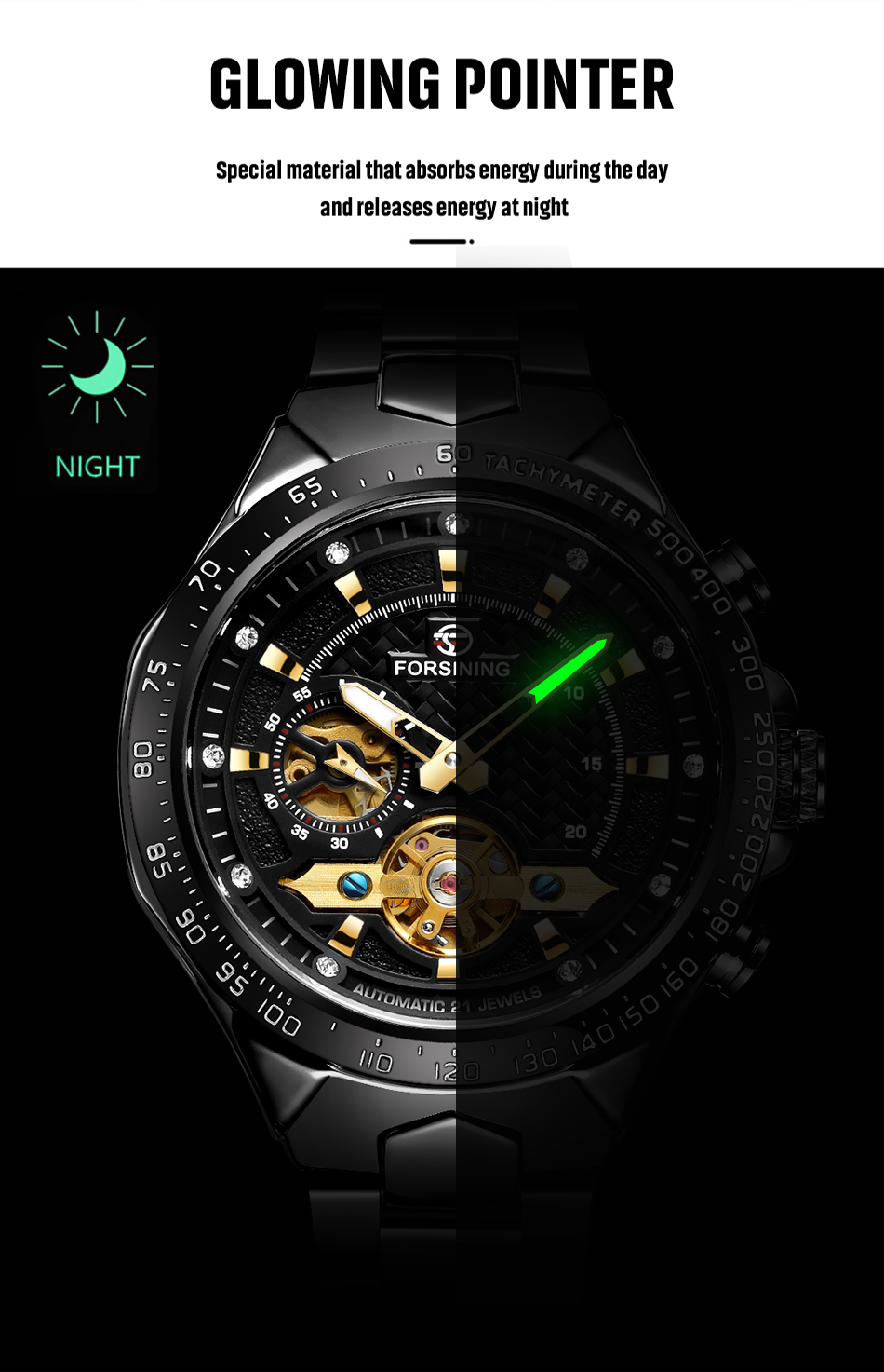 Forsining Diamond Skeleton Out - Luxury Watch And Price ulasan dan harga