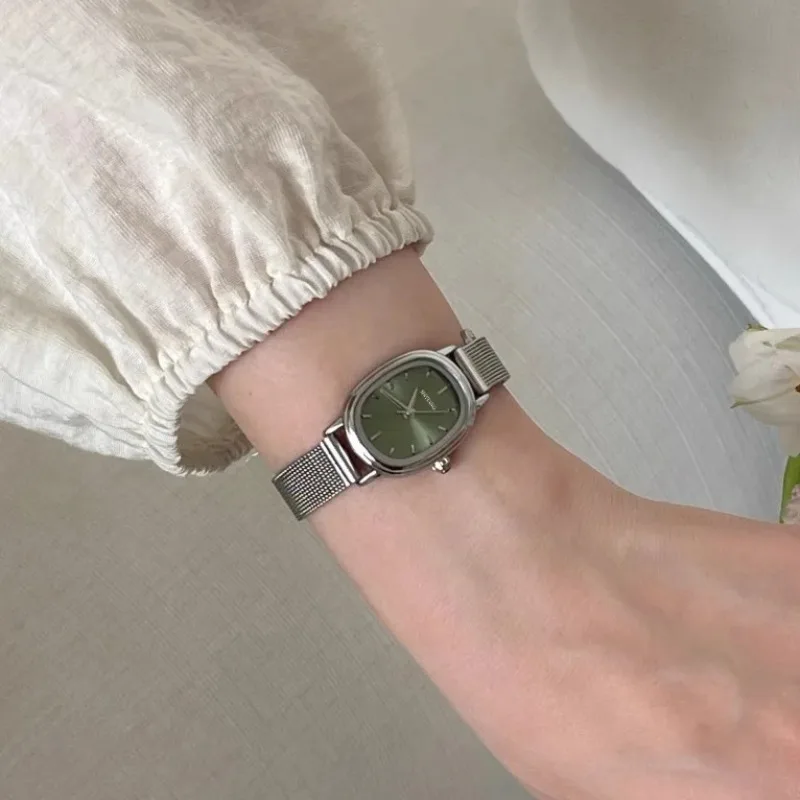 Small Oval Dial Green Watch Si - Quiet Luxury Watch ulasan dan harga