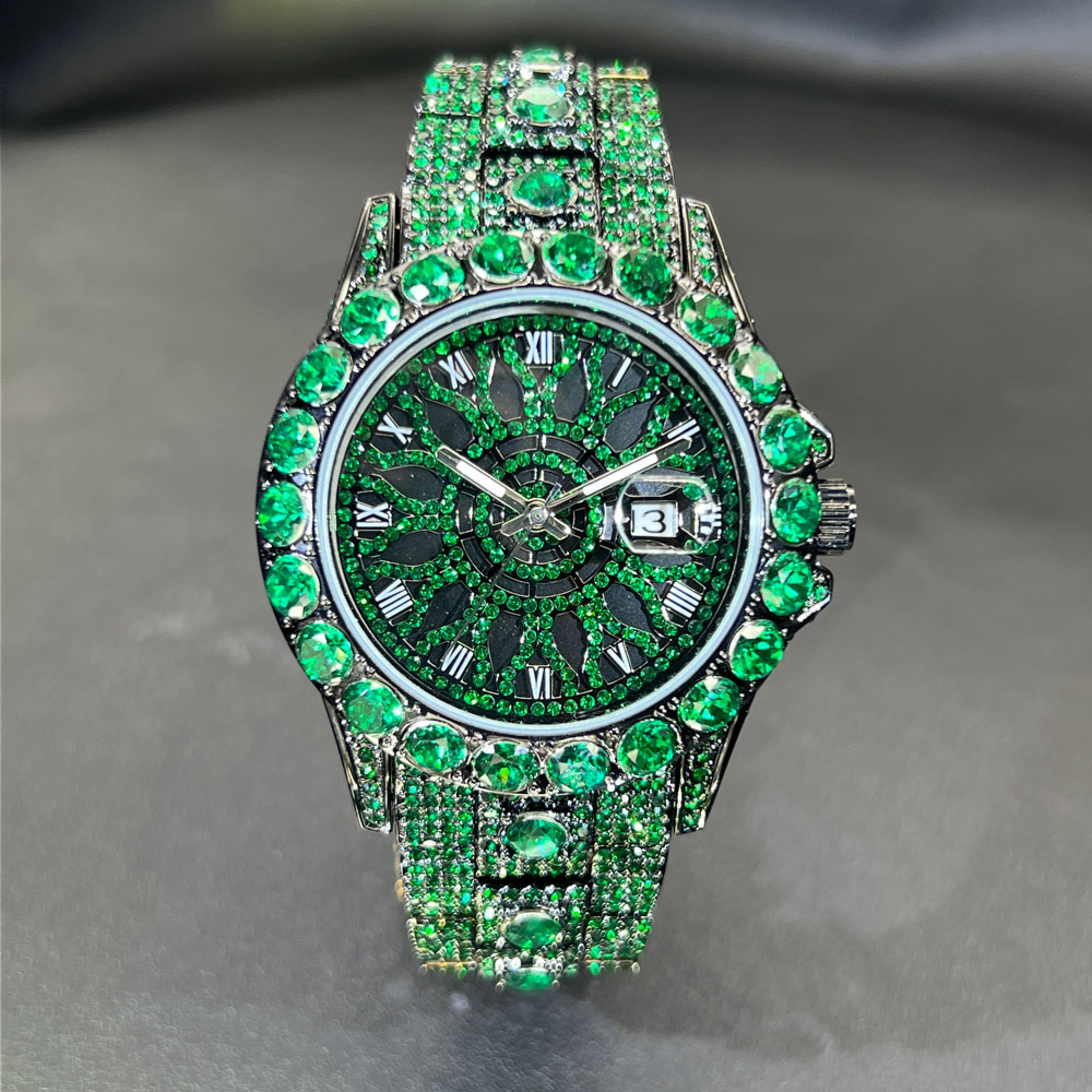 Green Diamond Watch For Men Br - Luxury Watch And Jewelry Brand ulasan dan harga