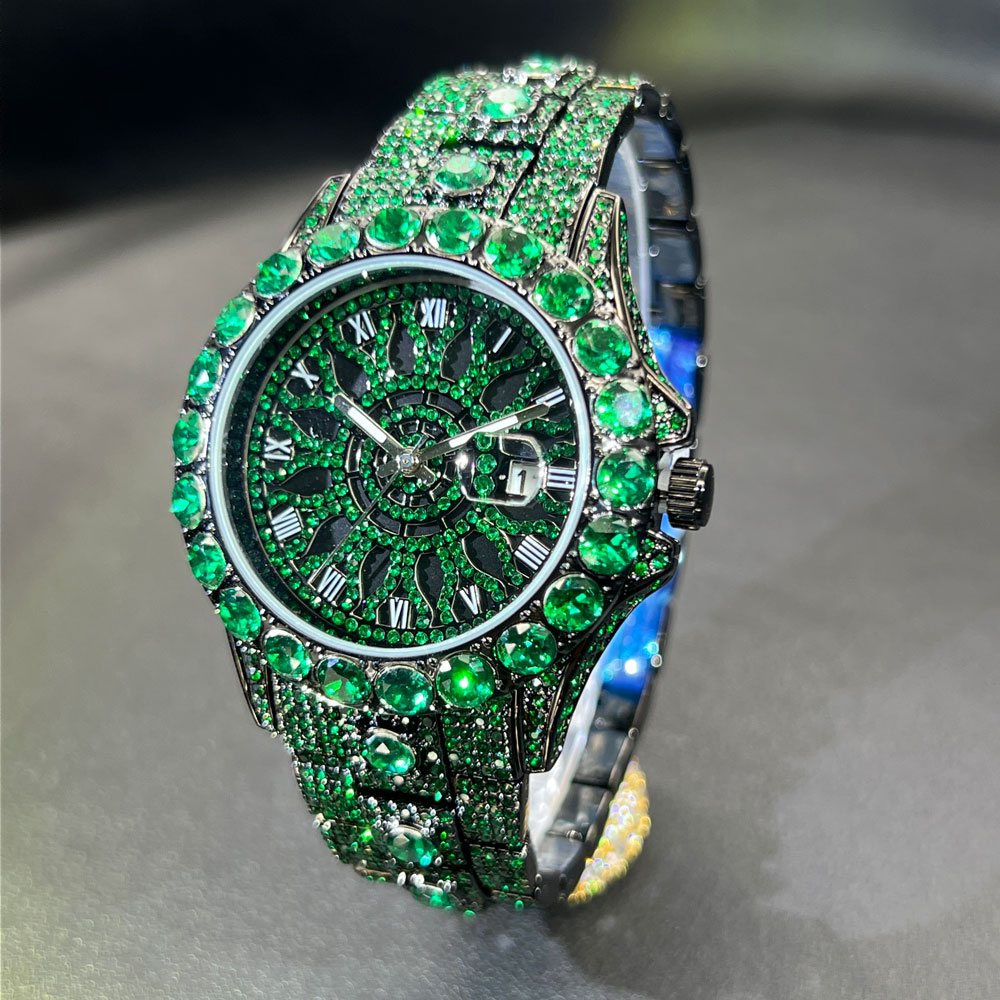 Green Diamond Watch For Men Br - Luxury Watch And Jewelry Brand ulasan dan harga