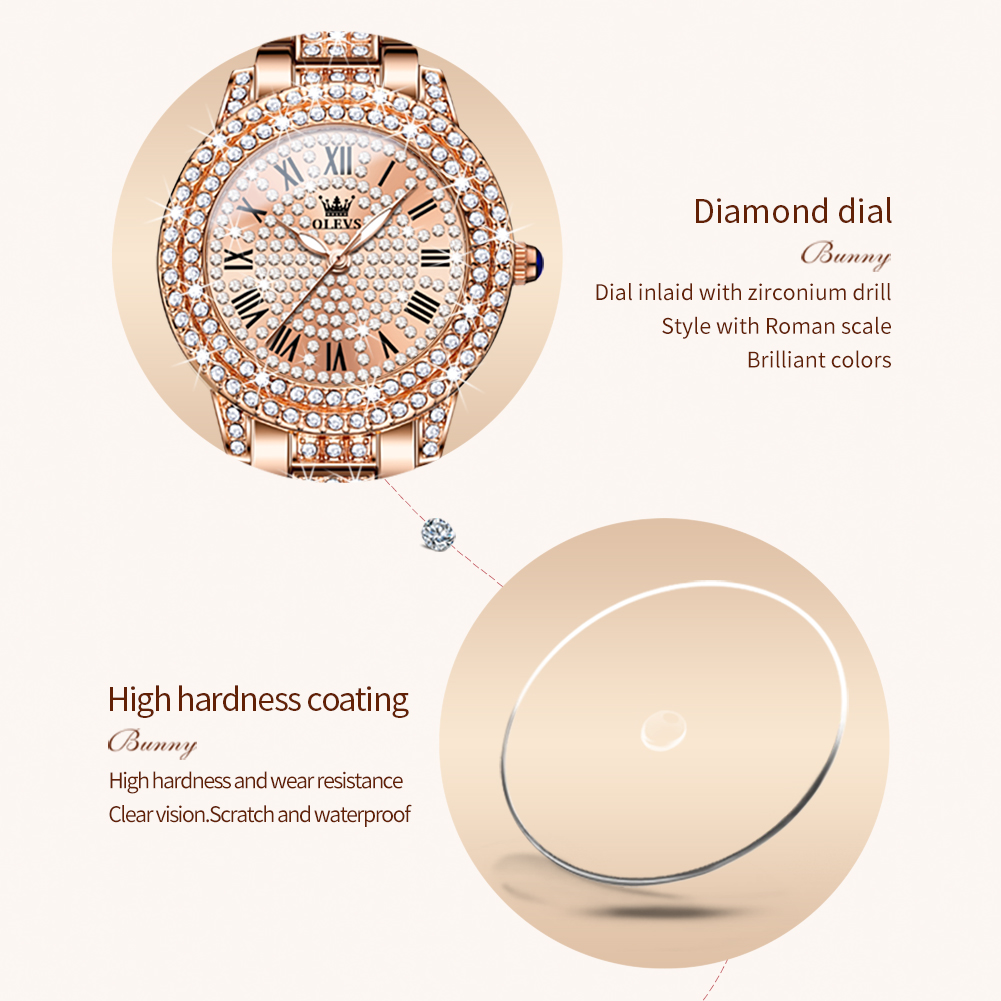 OLEVS 9943 Luxury All Diamond  - Lux Watch ulasan dan harga