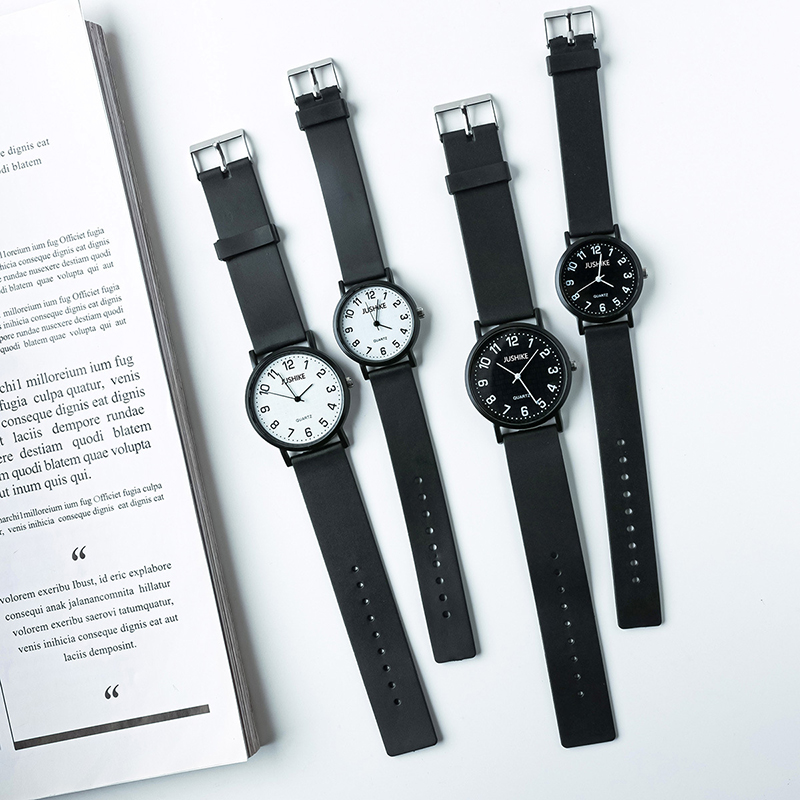 Simple Black Watch Quartz Watc - Lux Watch ulasan dan harga