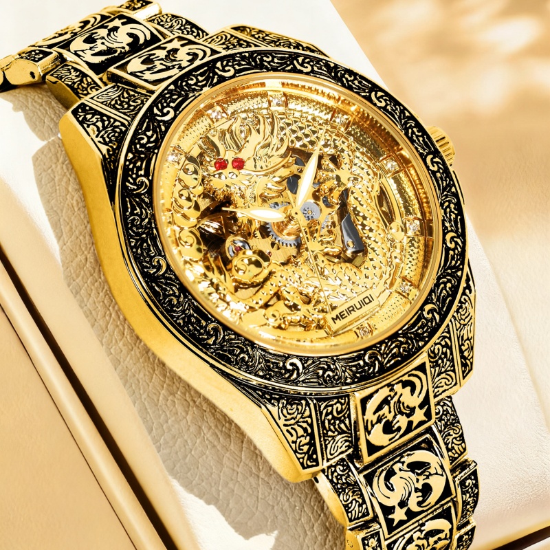 A men's yellow retro style hig - Tourbillon Movement Watch ulasan dan harga